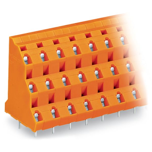 Triple-deck PCB terminal block 2.5 mm² Pin spacing 10.16 mm orange image 6