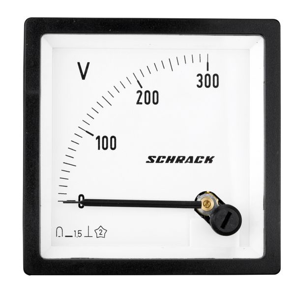 Voltmeter, 72x72mm, 300 VDC image 1