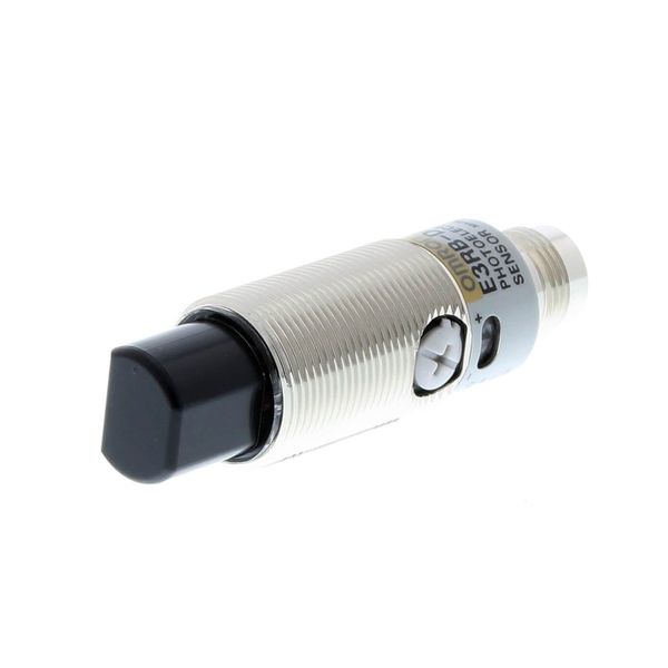 Photoelectric sensor, M18 threaded barrel, radial type, metal, red LED image 2