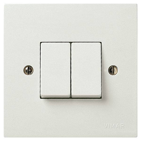 Two 1P 10AX 2-way switches white image 1