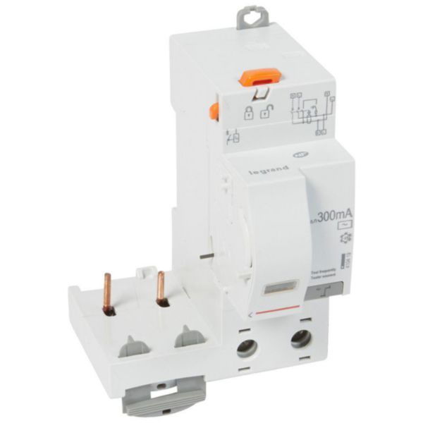 DX³ automatic adaptable differential block for circuit breaker 1 module per pole - 2P 230V~ - 40A - typeAC 300mA image 1