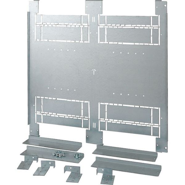 Mounting plate, 2xNZM4, 4p, fixed version, W=800mm image 3