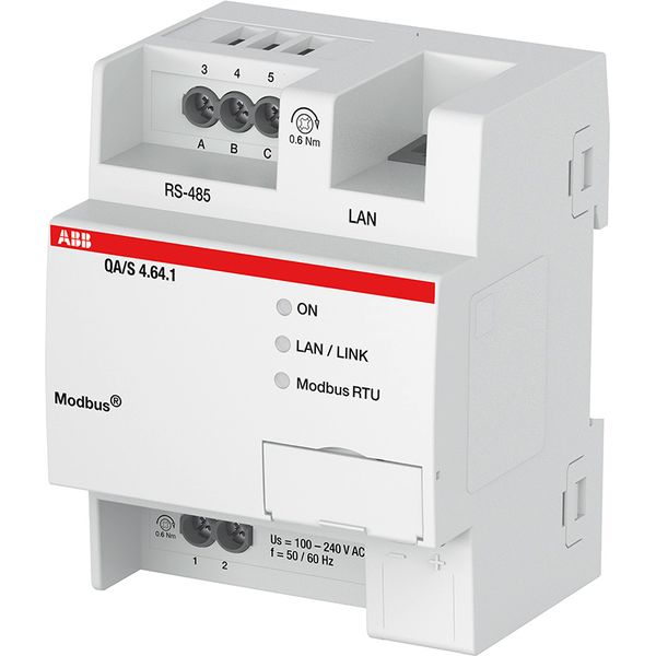 QA/S4.64.1 Energy Analyzer, Modbus RTU, 64 Devices, MDRC image 1