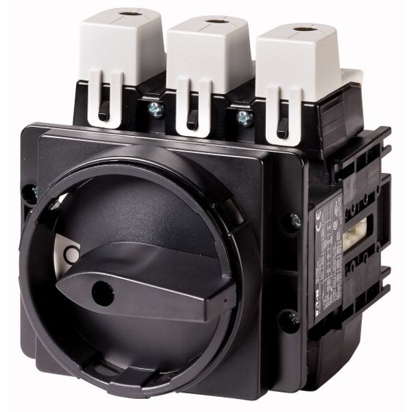 Main switch, P5, 250 A, flush mounting, 3 pole + N, STOP function, With black rotary handle and locking ring, Lockable in the 0 (Off) position image 1