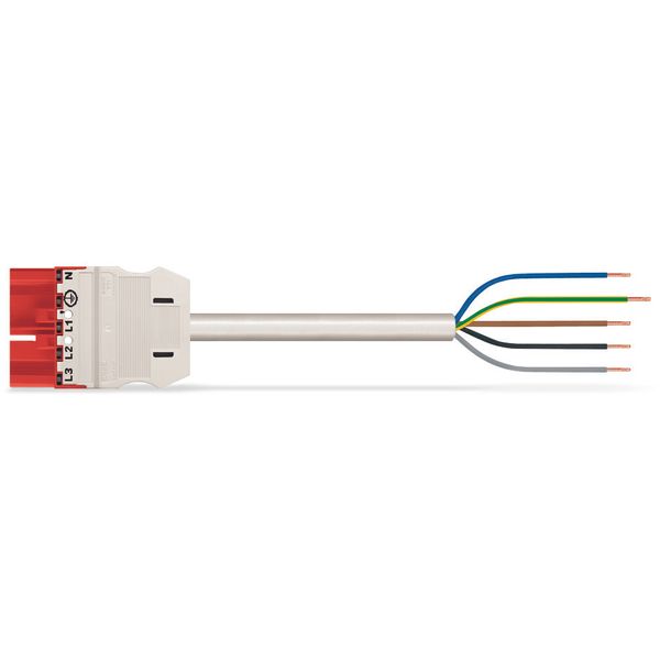 pre-assembled connecting cable;Eca;Plug/open-ended;red image 3