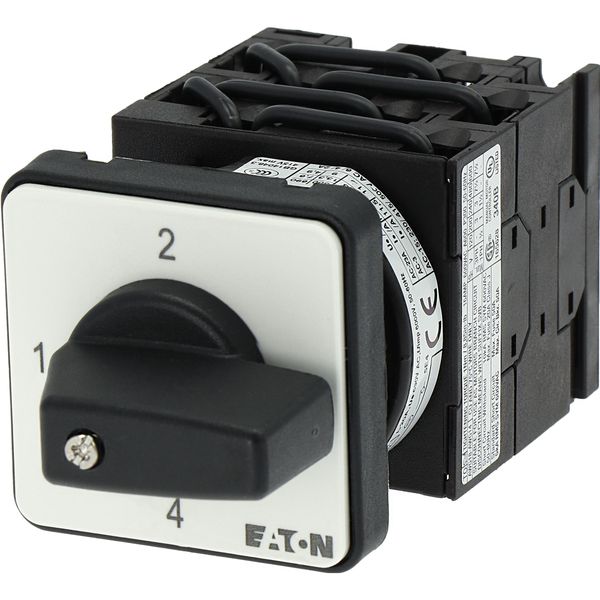 Step switches, T0, 20 A, flush mounting, 4 contact unit(s), Contacts: 8, 90 °, maintained, Without 0 (Off) position, 1-4, Design number 15056 image 15