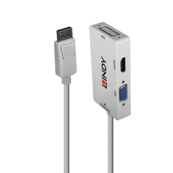 DisplayPort 1.2 to HDMI, DVI & VGA Active Converter Connects a single DisplayPort device to HDMI®, DVI or VGA Displays image 1