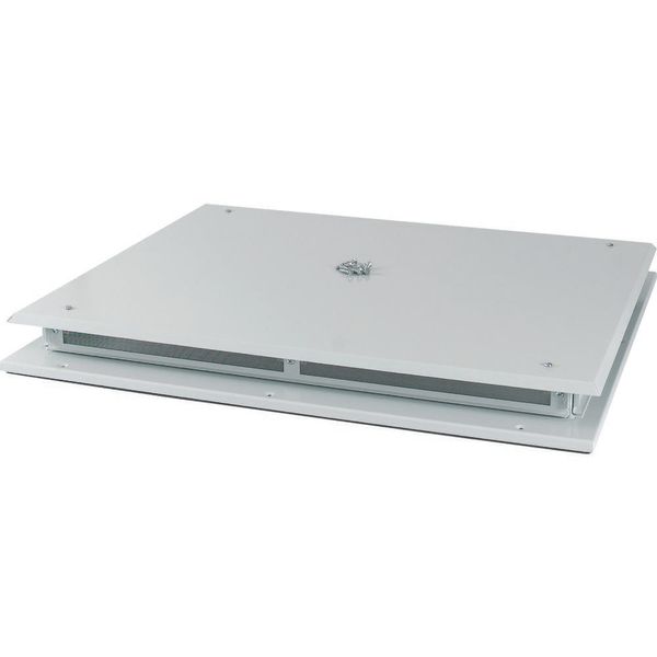 Top plate, ventilated, W=1100mm, IP42, grey image 3