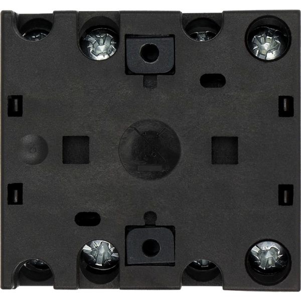 On-Off switch, T0, 20 A, flush mounting, 3 contact unit(s), 6 pole, with black thumb grip and front plate image 1