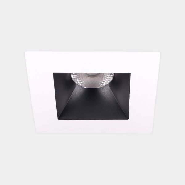 Downlight Play Deco Symmetrical Square Fixed 11.9W LED warm-white 2700K CRI 90 50.3º Black/White IP54 756lm image 1