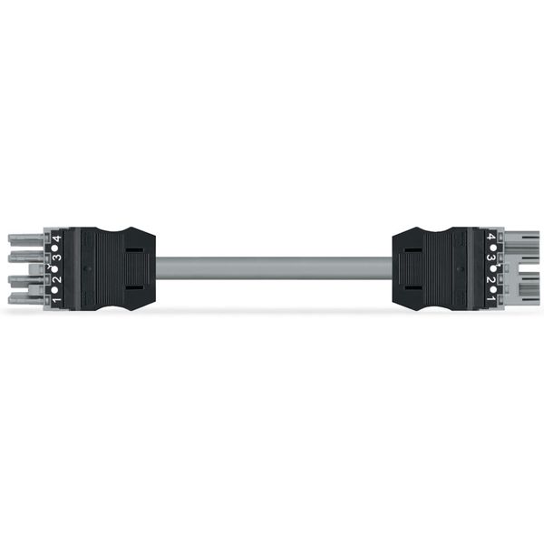 pre-assembled interconnecting cable Eca Socket/plug gray image 2