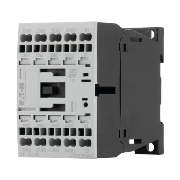 Contactor relay, 24 V DC, 4 N/O, Spring-loaded terminals, DC operation image 12