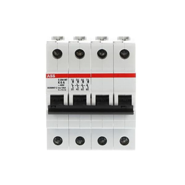 S204MT-K6 Miniature Circuit Breaker - 4P - K - 6 A image 5