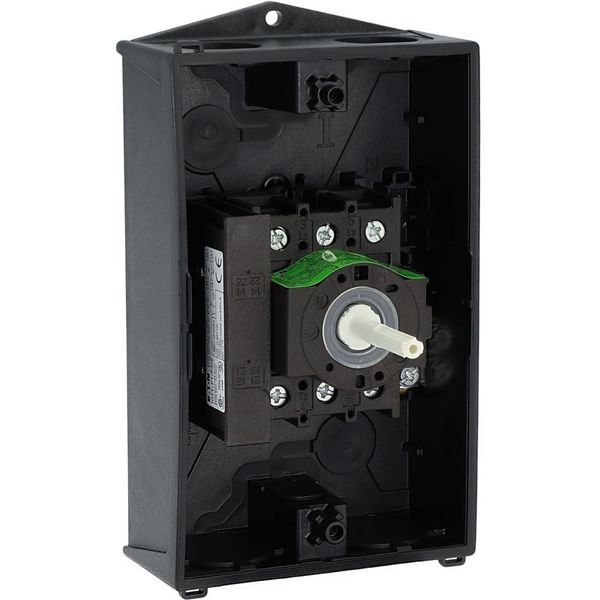 Safety switch, P1, 32 A, 3 pole, 1 N/O, 1 N/C, STOP function, With black rotary handle and locking ring, Lockable in position 0 with cover interlock, image 32