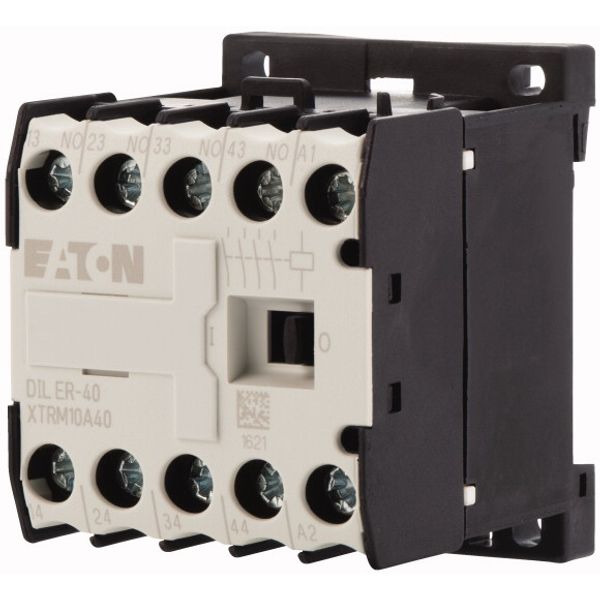Contactor relay, 115V 60 Hz, N/O = Normally open: 4 N/O, Screw terminals, AC operation image 3
