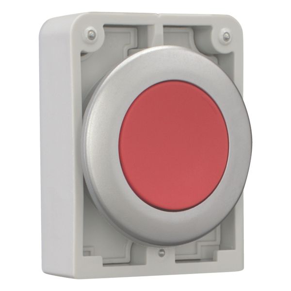 Pushbutton, RMQ-Titan, Flat, maintained, red, Blank, Metal bezel image 7