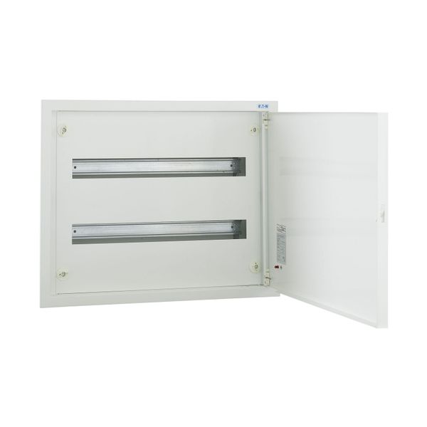 Complete flush-mounted flat distribution board, white, 24 SU per row, 2 rows, type C image 12