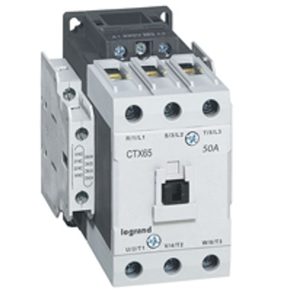 3-pole contactors CTX³ 65 - 50 A - 230 V~ - 2 NO + 2 NC - lug terminals image 1