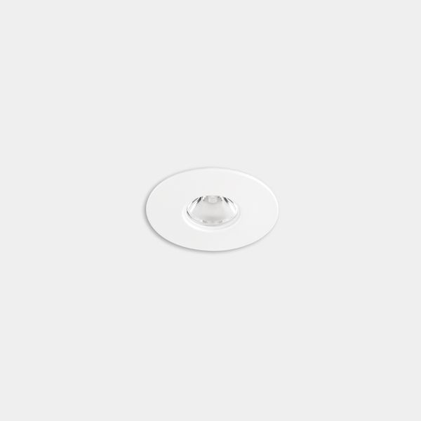 Downlight Play Flat Mini Round Fixed 1.5W LED neutral-white 4000K CRI 80 7.2º ON-OFF White IP54 116lm image 1