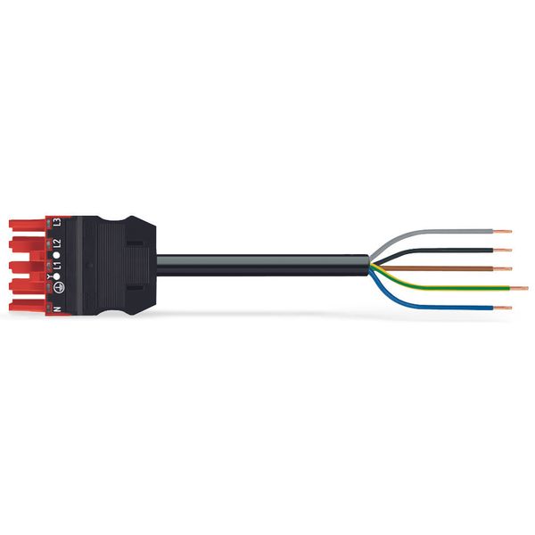 pre-assembled interconnecting cable Eca Socket/plug red image 2