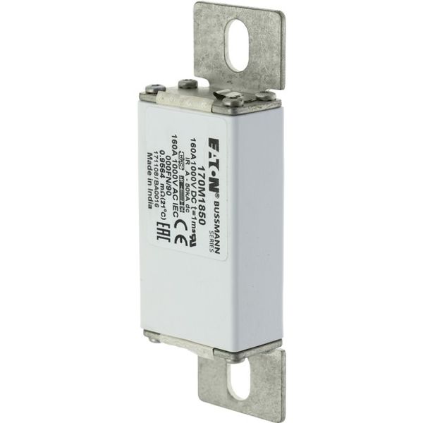 Fuse-link, high speed, 160 A, DC 1000 V, size 000, 24 x 36 x 115 mm, aR, IEC, visual indicator image 3