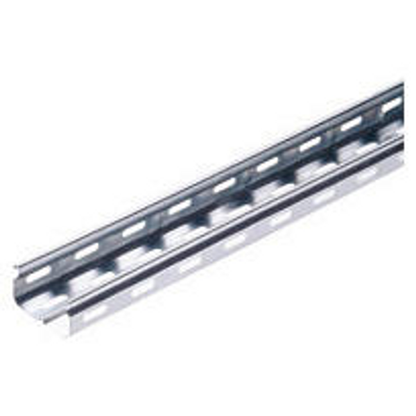 CABLE TRAY WITH TRANSVERSE RIBBING IN GALVANISED STEEL BRN35 - WIDTH 215MM - FINISHING: Z 275 image 1