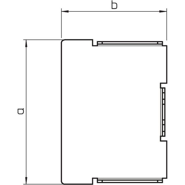 LKM E30030FS End piece  30x30mm image 2