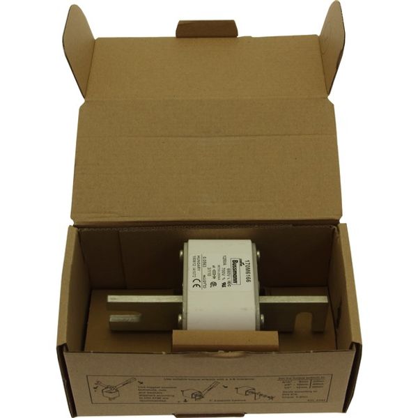 Fuse-link, high speed, 1250 A, AC 690 V, DIN 3, 76 x 90 x 139 mm, aR, DIN, IEC, single indicator image 1