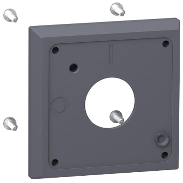 Spacer base for rotary handle mounting, TeSys GV, retrofit accessory image 2