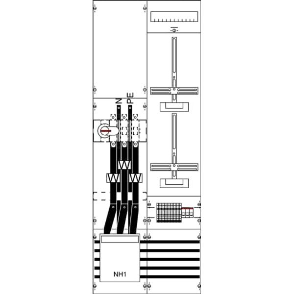 KA4210 Measurement and metering transformer board, Field width: 2, Rows: 0, 1350 mm x 500 mm x 160 mm, IP2XC image 5