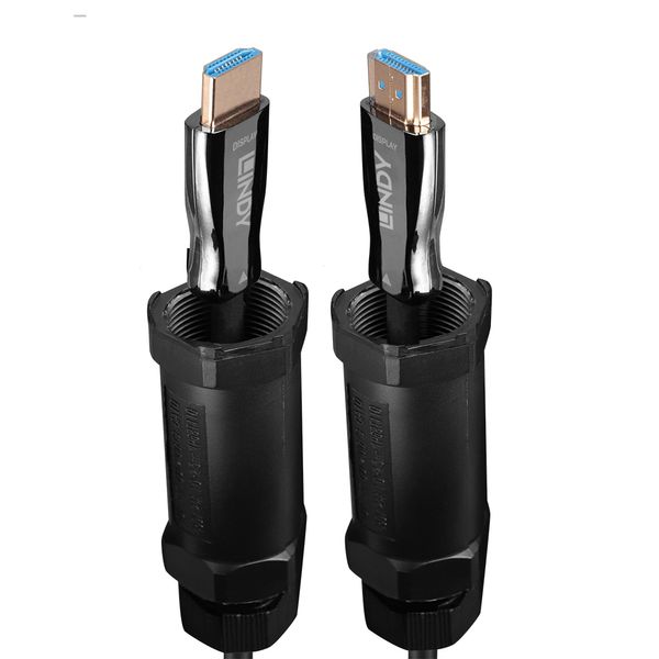 30m Armored Fibre Optic Hybrid HDMI 8K60 Cable AOC cable with reinforced structure for professional applications image 1