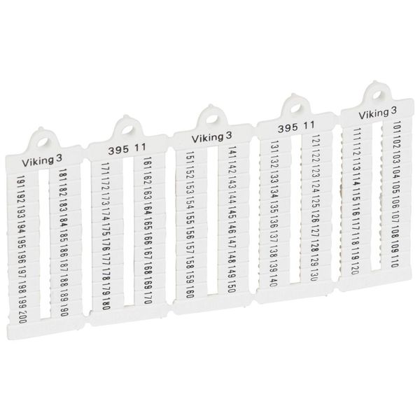 Marker label sheet Viking 3 - horizontal - pitch 5 mm - number from 101 to 200 image 2