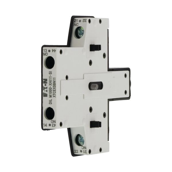 Auxiliary contact module, 2 pole, Ith= 10 A, 1 N/O, 1 NC, Side mounted, Screw terminals, DILM40 - DILM225A, -SI image 6