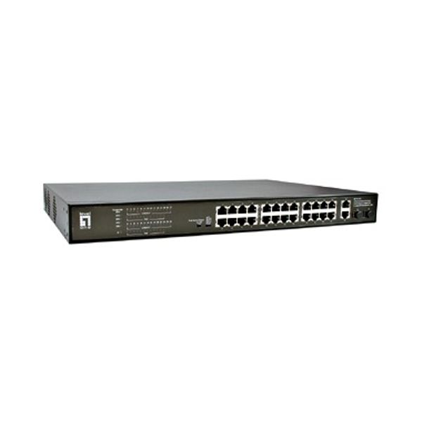 Switch 24xRJ45 10/100/ (PoE) + 2xGRJ45 + 2xGSFP, supply image 1