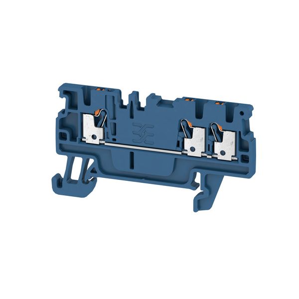 Feed-through terminal block, PUSH IN, 1.5 mm², 500 V, 17.5 A, Number o image 1