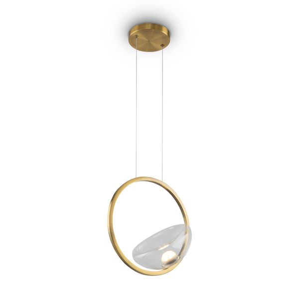 Modern Lunare Pendant lamp Brass image 1