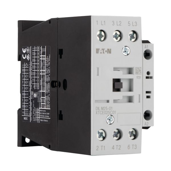 Contactor, 3 pole, 380 V 400 V 11 kW, 1 NC, RDC 24: 24 - 27 V DC, DC operation, Screw terminals image 11