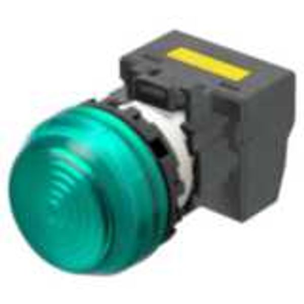 M22N Indicator, Plastic semi-spherical, Green, Green, 220/230/240 V AC image 2