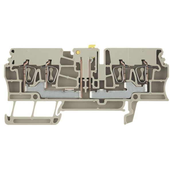 Test-disconnect terminal, Tension-clamp connection, 2.5 mm², 400 V, 16 image 1