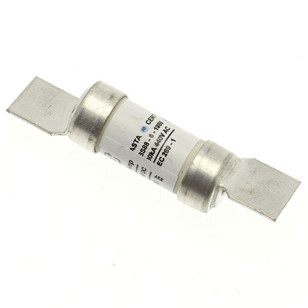 Fuse-link, LV, 10 A, AC 440 V, BS88/F1, 15 x 62 mm, gL/gG, BS image 4