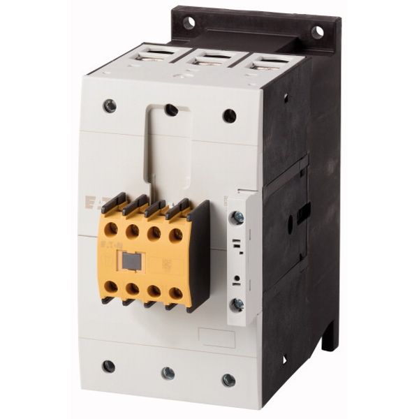 Safety contactor, 380 V 400 V: 37 kW, 2 N/O, 2 NC, RDC 24: 24 - 27 V DC, DC operation, Screw terminals, integrated suppressor circuit in actuating ele image 1