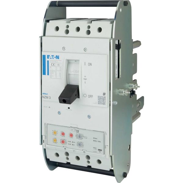 NZM3 PXR20 circuit breaker, 630A, 3p, earth-fault protection, withdrawable unit image 13