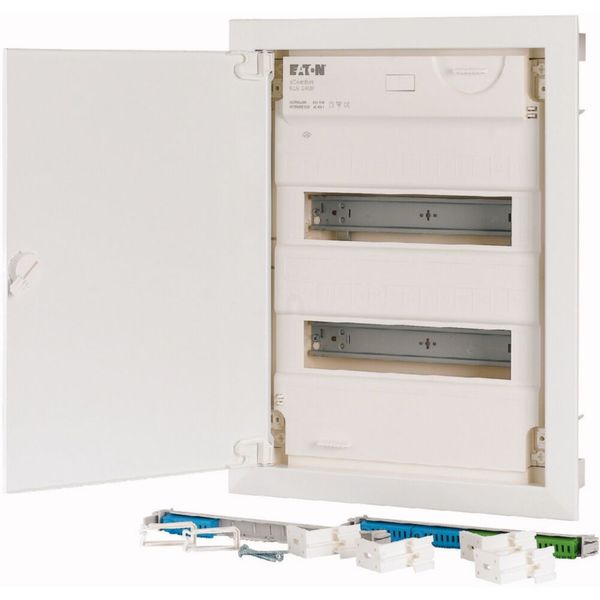 Compact distribution board-flush mounting, 2-rows, flush sheet steel door image 10
