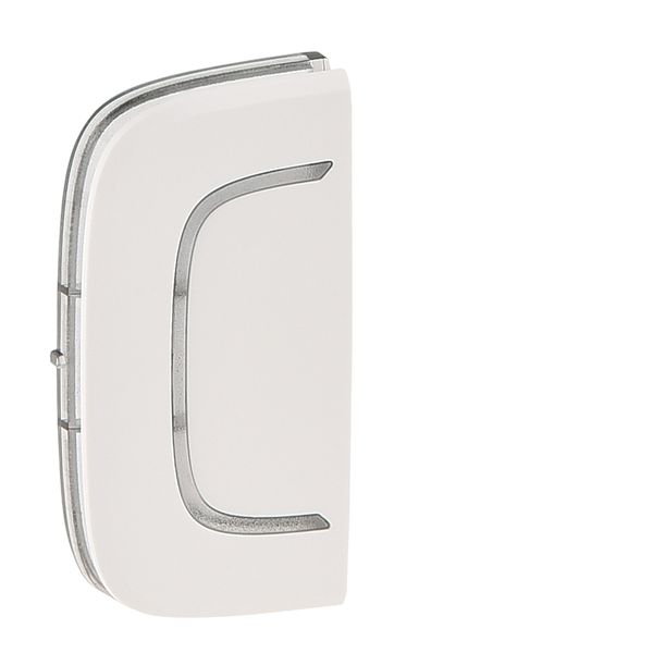 Cover plate Valena Allure - without marking - either side mounting - white image 1