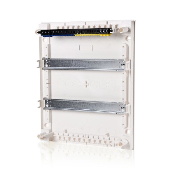 Wall-mounting distribution board, 2-row - 24MW, without door image 2