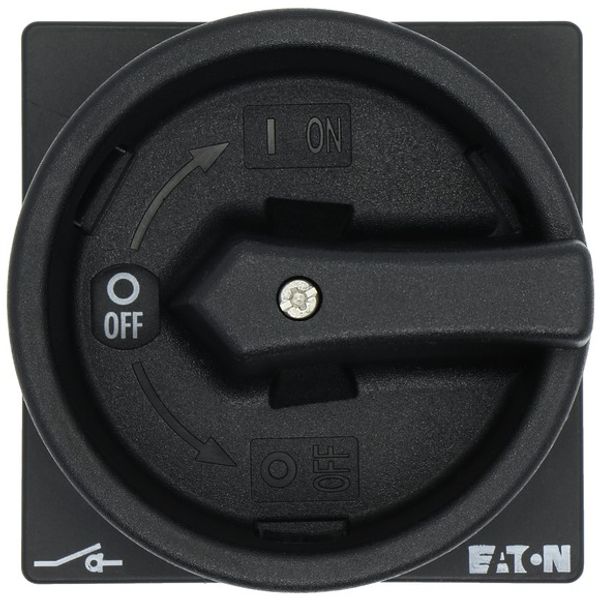 Main switch, P3, 100 A, flush mounting, 3 pole + N, 1 N/O, 1 N/C, STOP function, With black rotary handle and locking ring, Lockable in the 0 (Off) po image 4