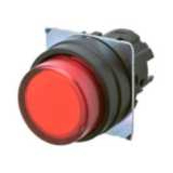 Pushbutton A22NZ 22 dia., bezel plastic, projected, momentary, cap col image 2