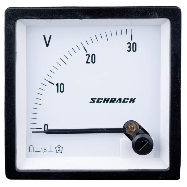 Voltmeter, 72x72mm, 30 VDC image 1