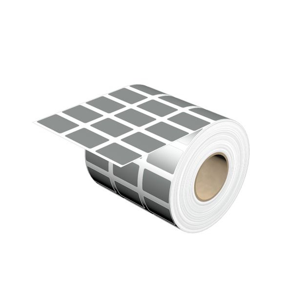 Device marking, Self-adhesive, halogen-free, 30 mm, Polyester, silver image 2