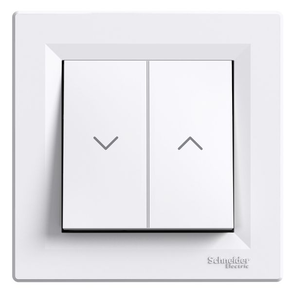 Asfora - roller blind pushbutton - lift terminals - white image 3